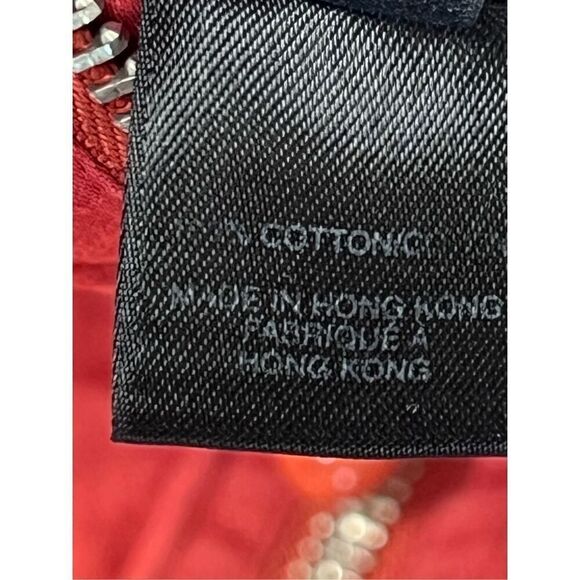 Marc by Marc Jacobs Zip Front Waffle Hoodie Top XS Cinnamon Short Sleeve - Picture 9 of 12